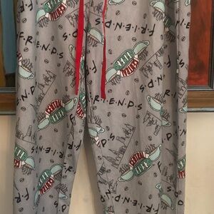 Friends central perk womens pajama pants bottoms extra small XS New soft nwt